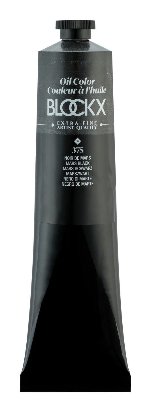 Extra-fine oil paint tube 200ml - Black March