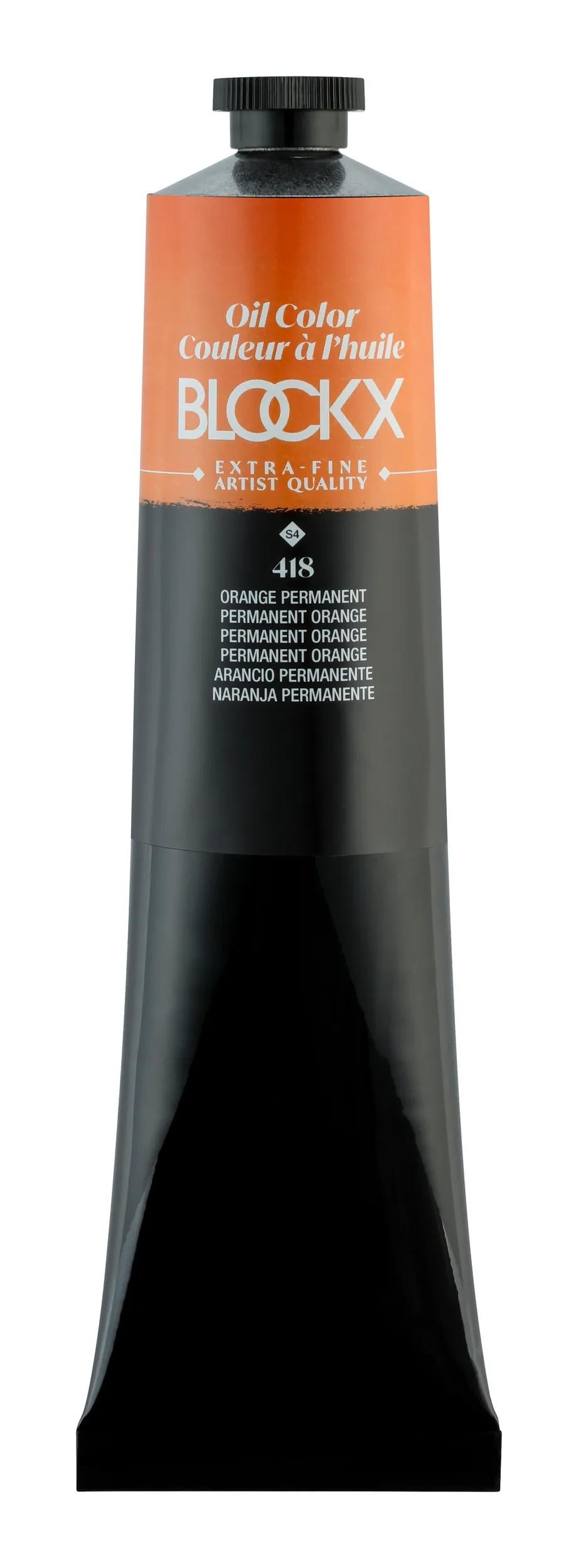 Extra-fine oil paint tube 200ml - Permanent orange