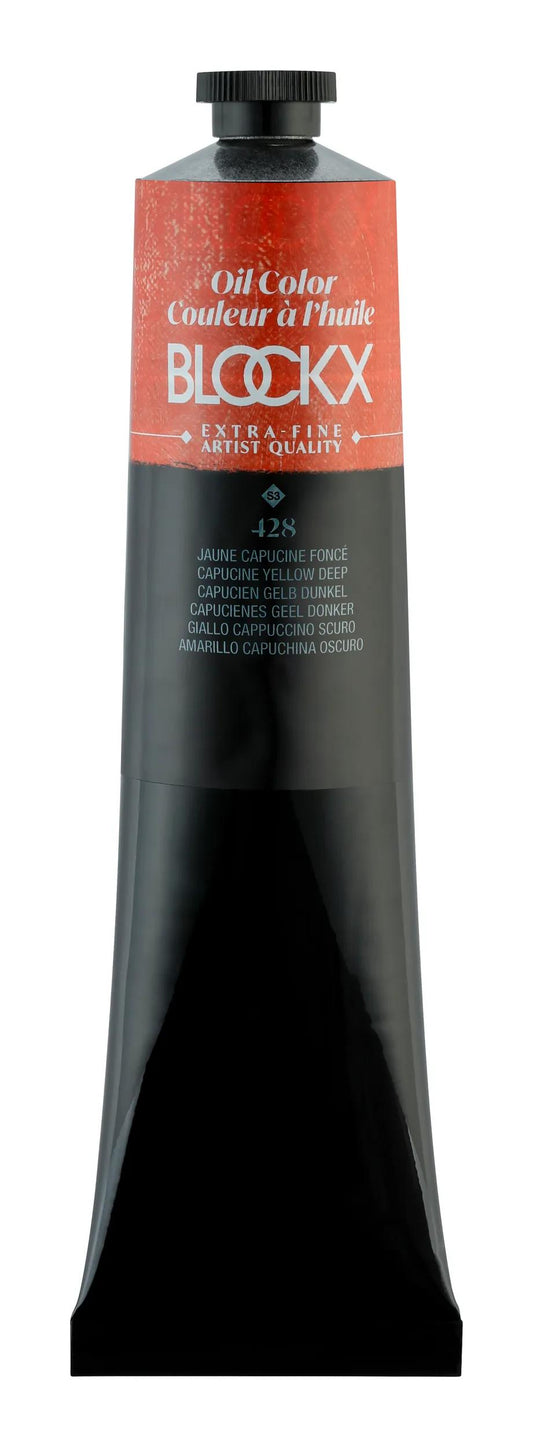Extra-fine oil paint tube 200ml - Dark yellow capucine