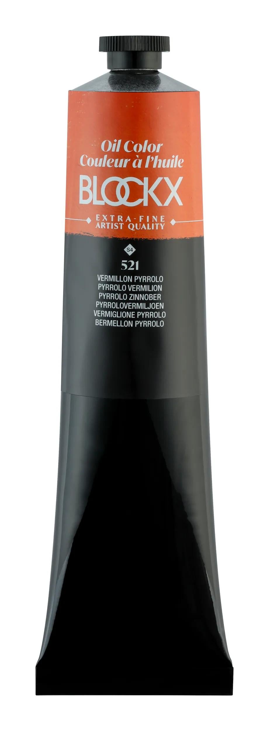 Extra-fine oil paint tube 200ml - Vermillon pyrrolo