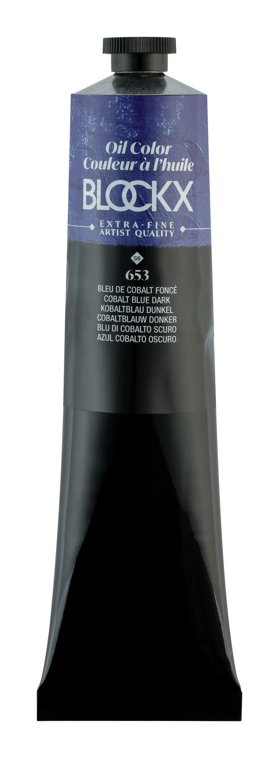 Extra-fine oil paint tube 200ml - Dark cobalt blue
