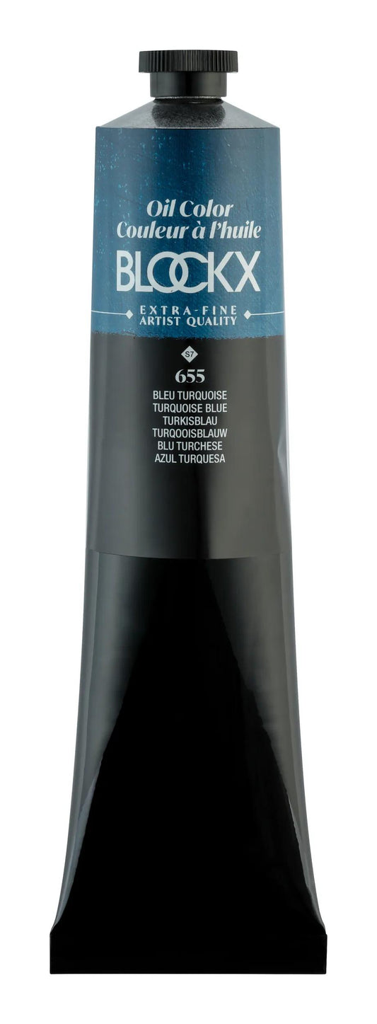 Extra-fine oil paint tube 200ml - Turquoise blue