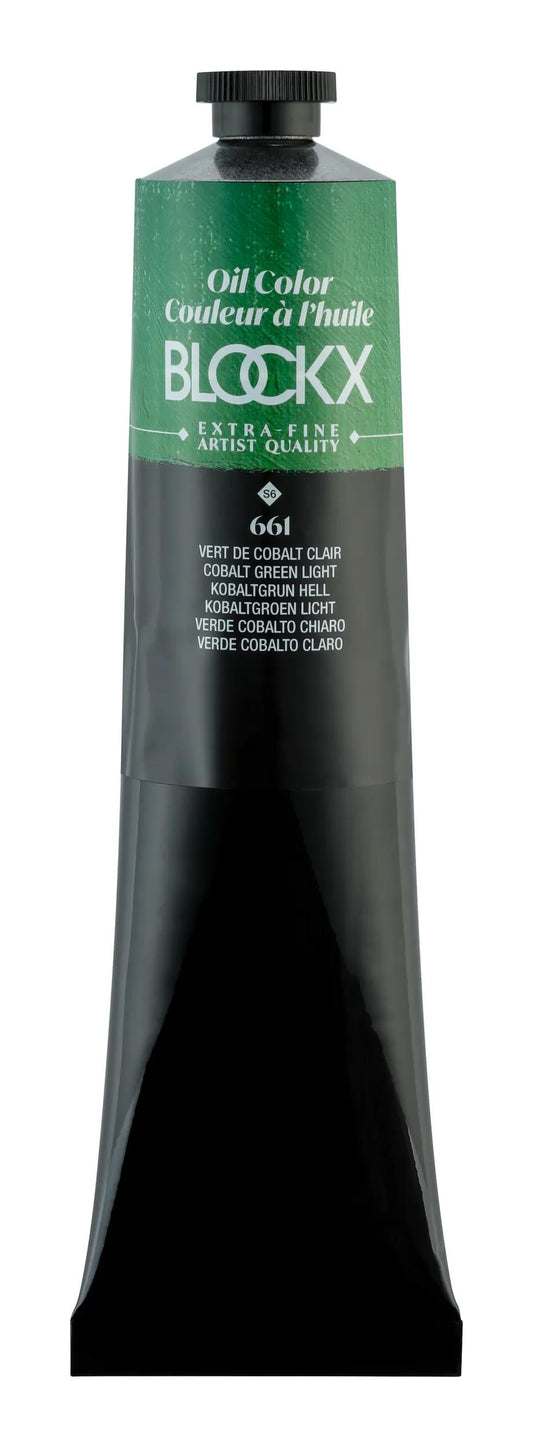 Extra-fine oil paint tube 200ml - Light cobalt green