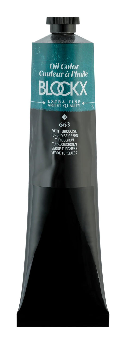Extra-fine oil paint tube 200ml - Turquoise green