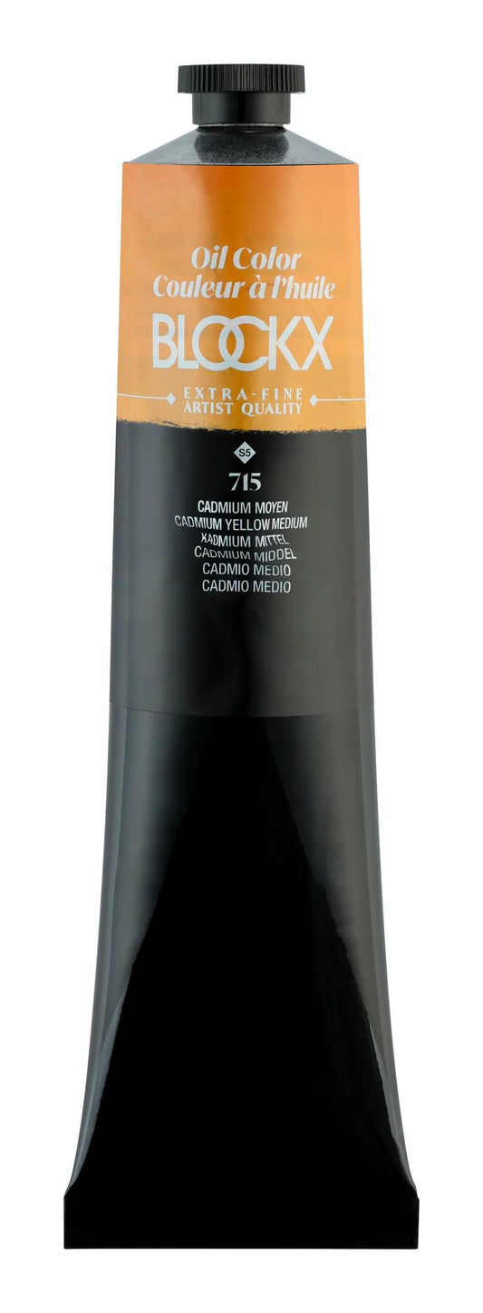 Extra-fine oil paint tube 200ml - Medium Cadmium