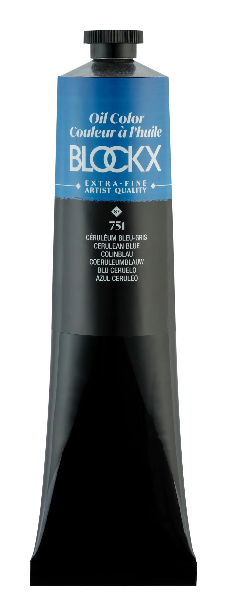 Extra-fine oil paint tube 200ml - Blue-grey ceruleum