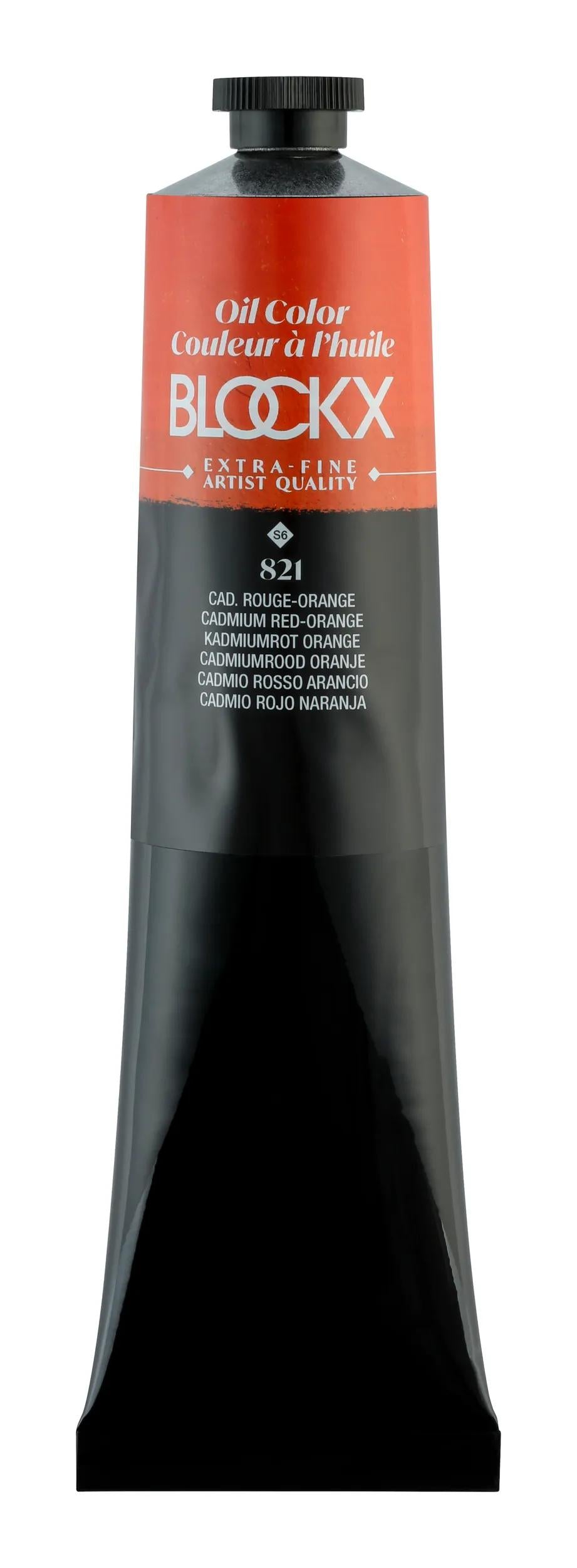 Extra-fine oil paint tube 200ml - Red-orange Cadmium