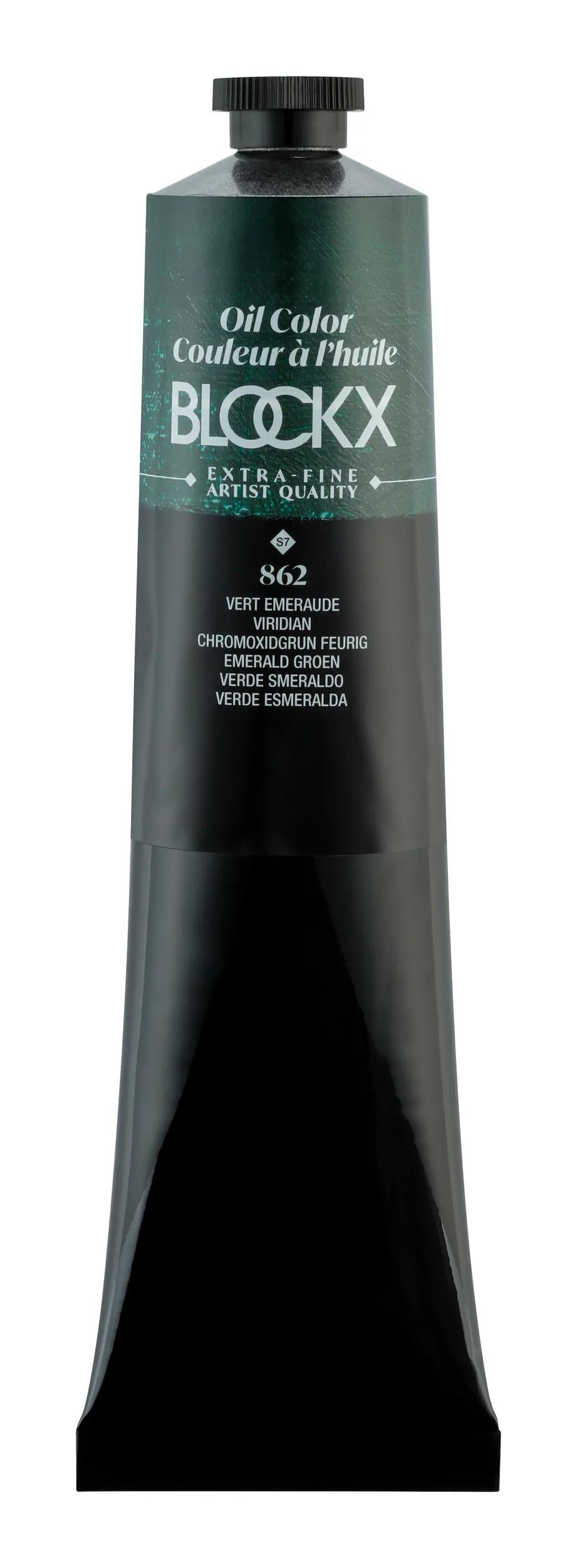 Extra-fine oil paint tube 200ml - Green emerald 862
