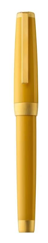 Roller Stift, Bernstein Harz Körper, gebürstet gelb Gold Attribute - Amber