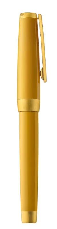 Roller Stift, Bernstein Harz Körper, gebürstet gelb Gold Attribute - Amber
