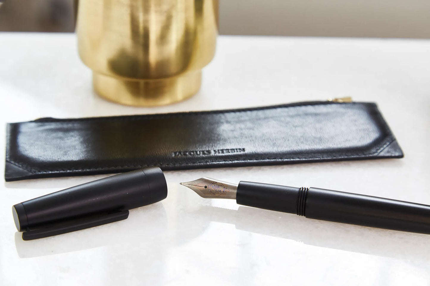 Stift, Edelmetall schwarz matt, Feder EF - Schwarz