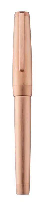 Roller in precious metal, body and attributes pink gold 5N brushed