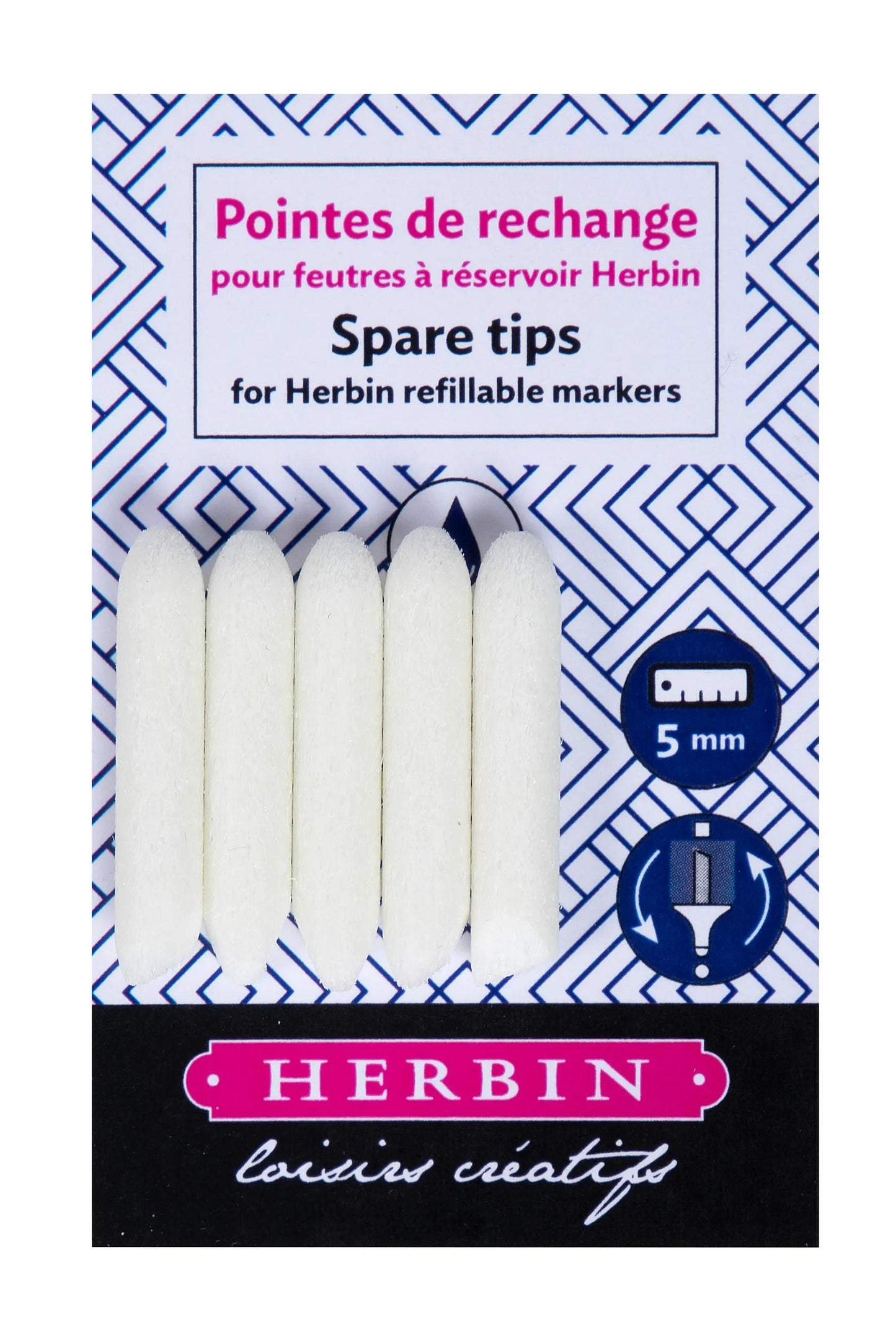 5 POINTEN DER RECHANGE 5MM FÜR DIE ZUSAMMENFASSUNG - Transparent (Paket x5)
