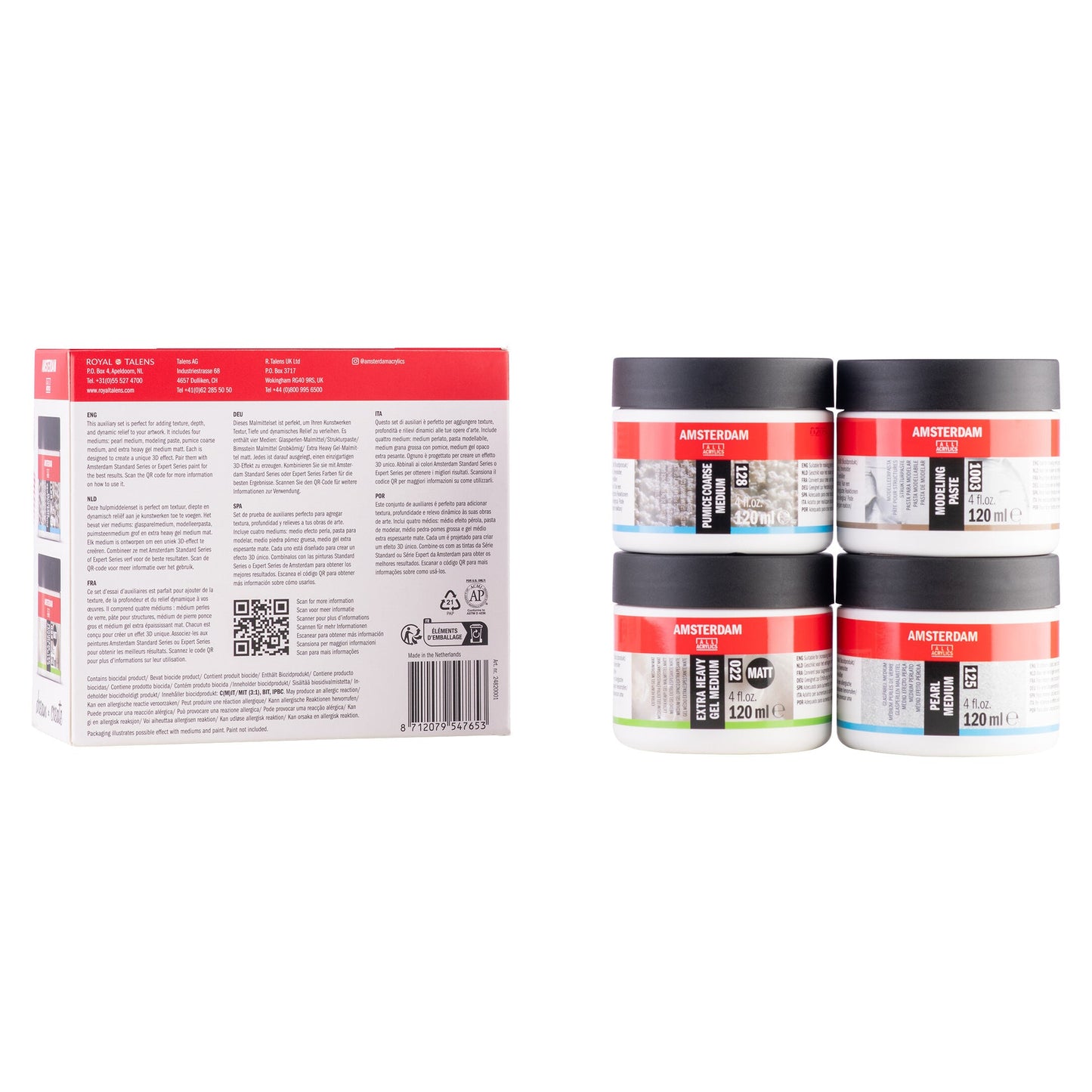 Amsterdam medium sculpt and shape set | 4 x 120 ml