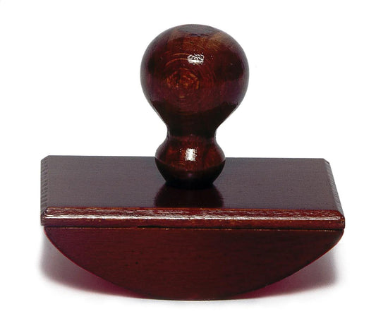Tinted wood blotting stamp