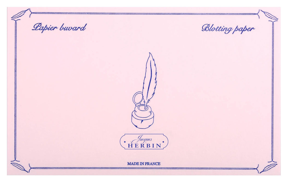 Pochette de 10 blotches Jacques Herbin - Rose (Paket x5)
