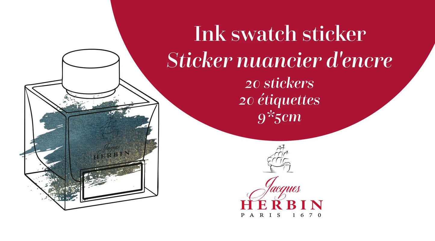 Sachet de 20 nuanciers stickers Jacques Herbin Prestige - New (Pack x3)