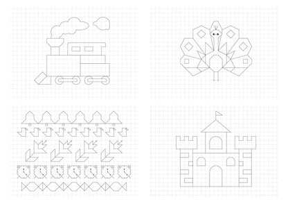 BLOC QUADRILLÉ 10X10, Bloc de 50 feuilles 90g/m2 au format 29.7x21cm (lot de 5)