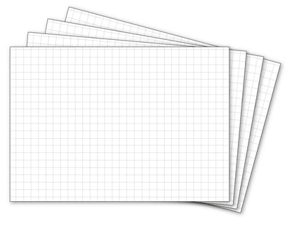 BLOC QUADRILLÉ 10X10, Bloc de 50 feuilles 90g/m2 au format 29.7x21cm (lot de 5)