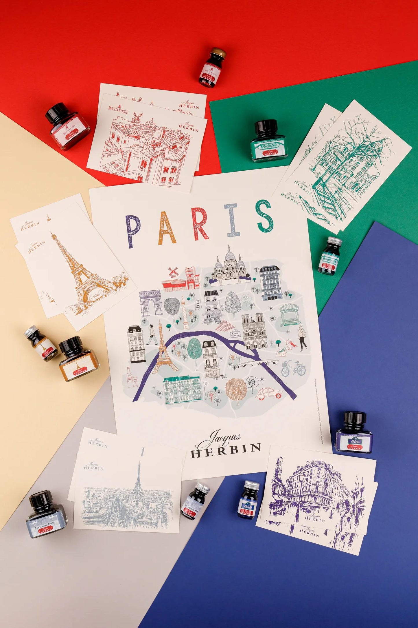 10 colori Postkarten Parigi J
