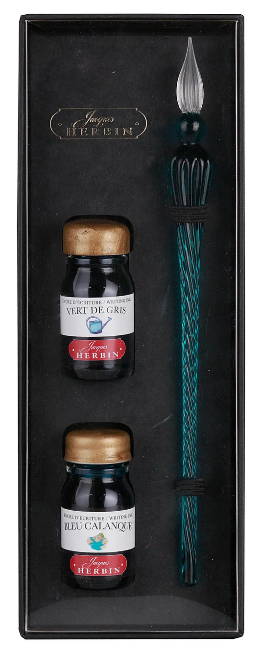 PLUME OF VERRE TRANSPAREN - Green Emerald (Pack x3)