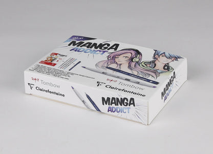 Manga Addict special box block glued Manga Layout 50F A5 100g and felt ABT Pro Tombow (in bundle 2)