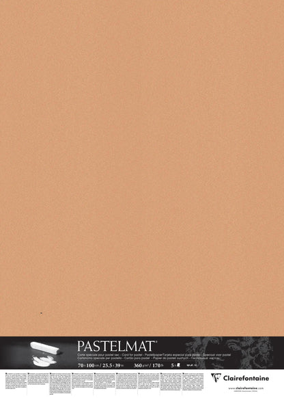 Pastelmat pack 5F 70x100cm 360g - Siena