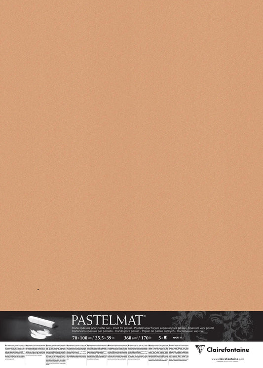Pastelmatpack 5F 70x100cm 360g - Siena