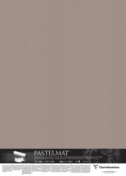 Pastelmat paquet 5F 70x100cm 360g - Gris foncé