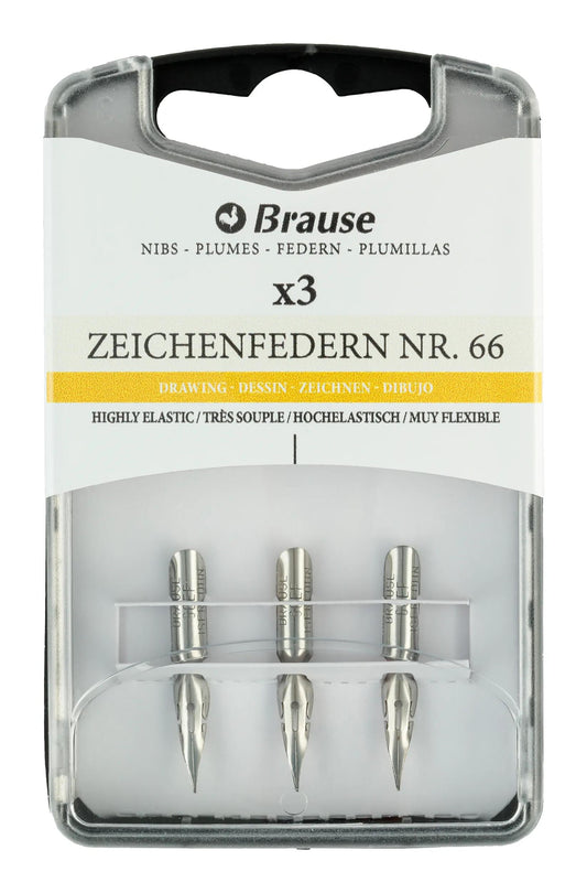 Box 3 feathers soft and fine drawing (66B) (Pack x5)