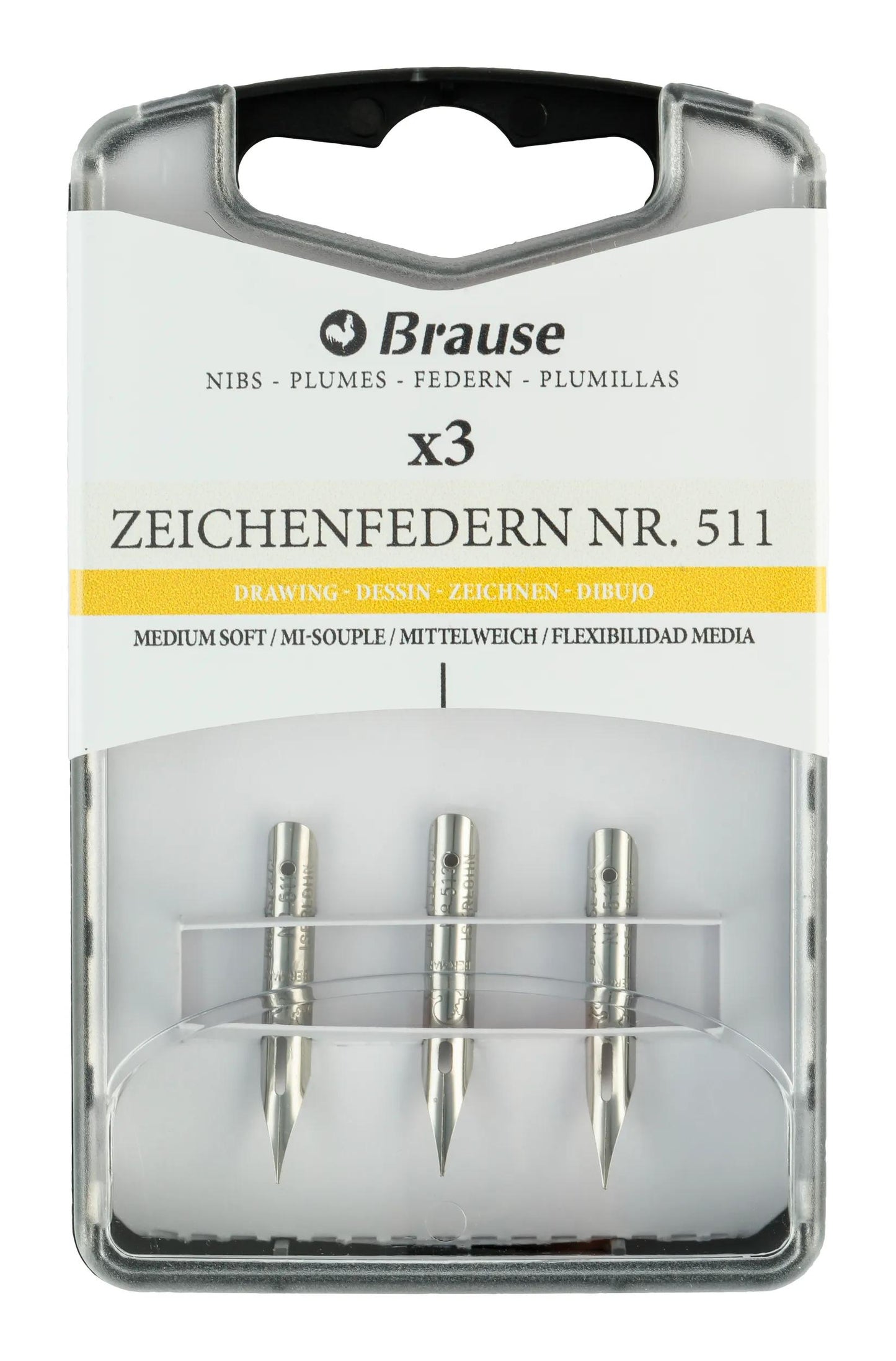 Box 3 drawing feathers quite hard and very fine (511B) (Pack x5)