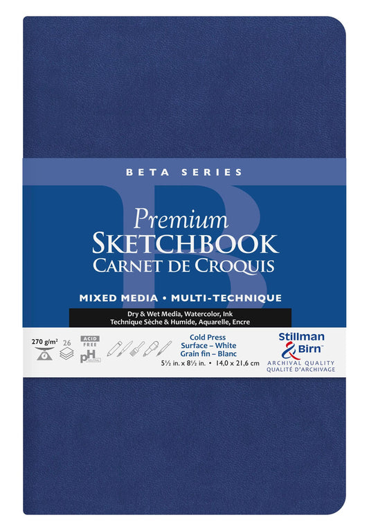 Beta Series carnet souple 26F 21,6x14cm 270g - Blanc (lot de 2)