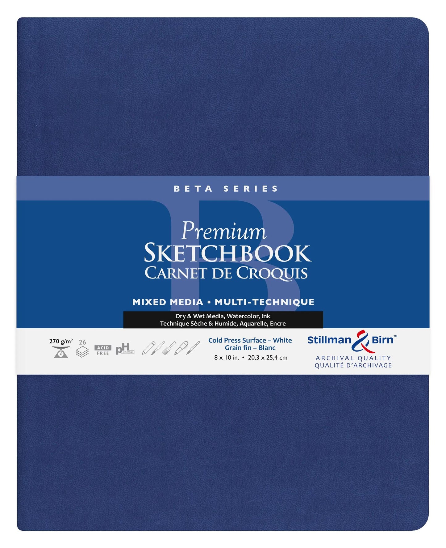 Beta Series flexible notebook 26F 20,3x25,3cm 270g - White (Pack x2)