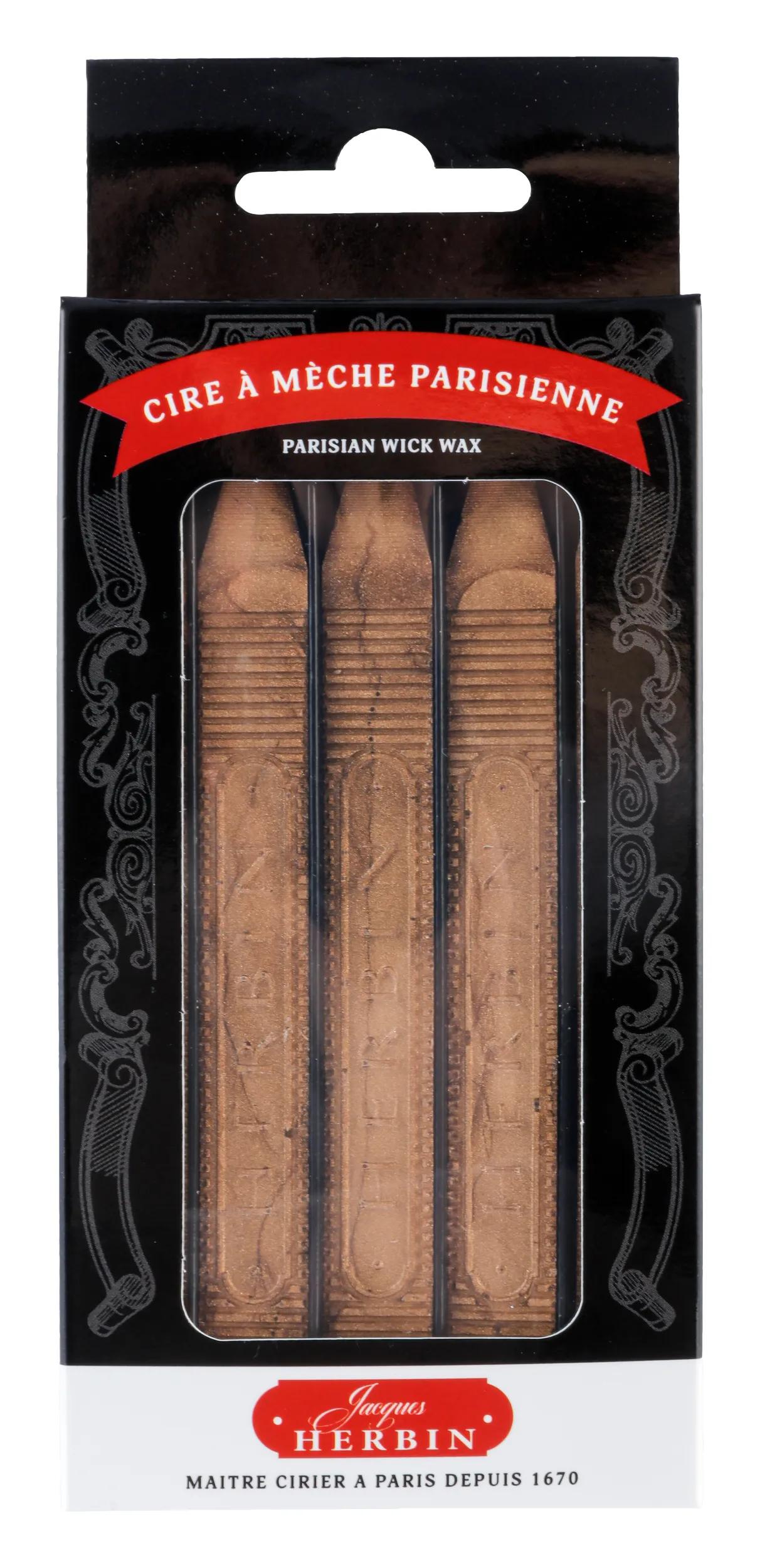 Boite de 5 batons de Cire favorite à mèche - Or