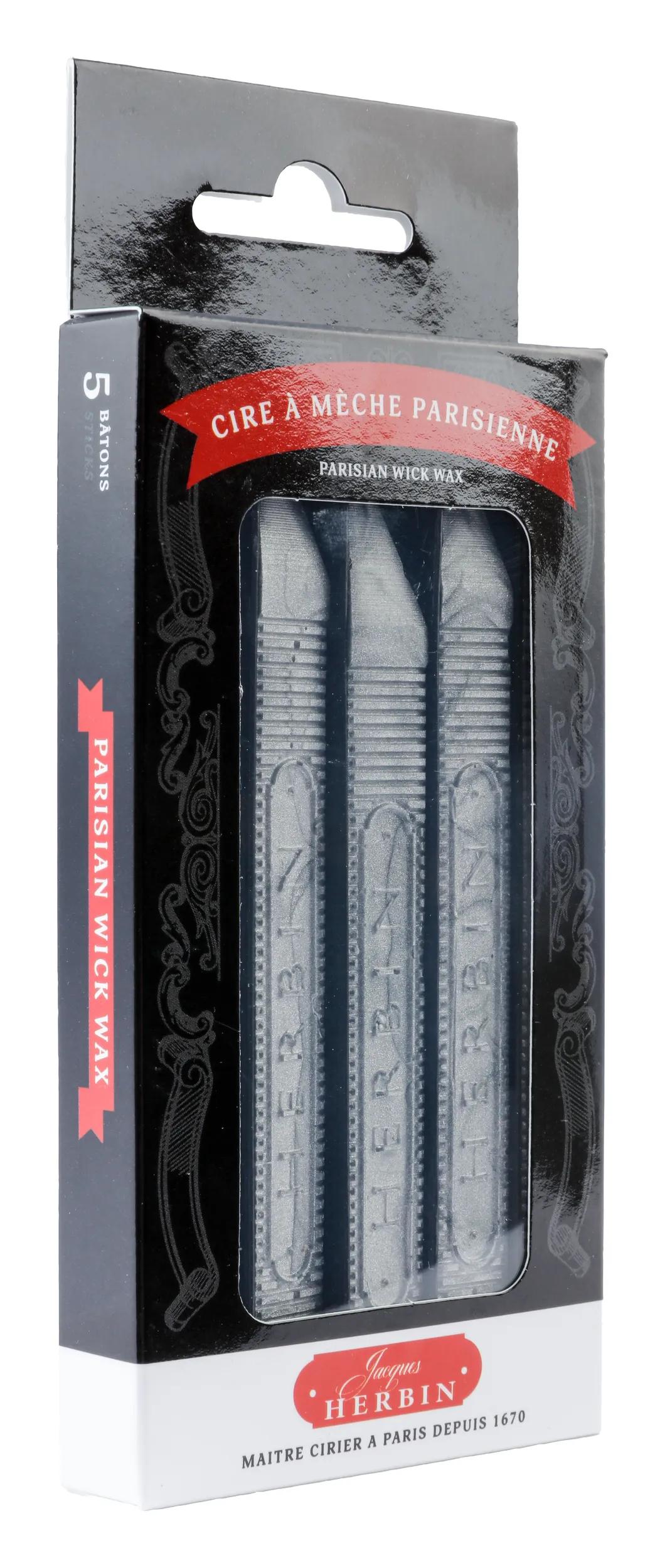 Lieblings-Box von 5 Stäben von Wax - Silber
