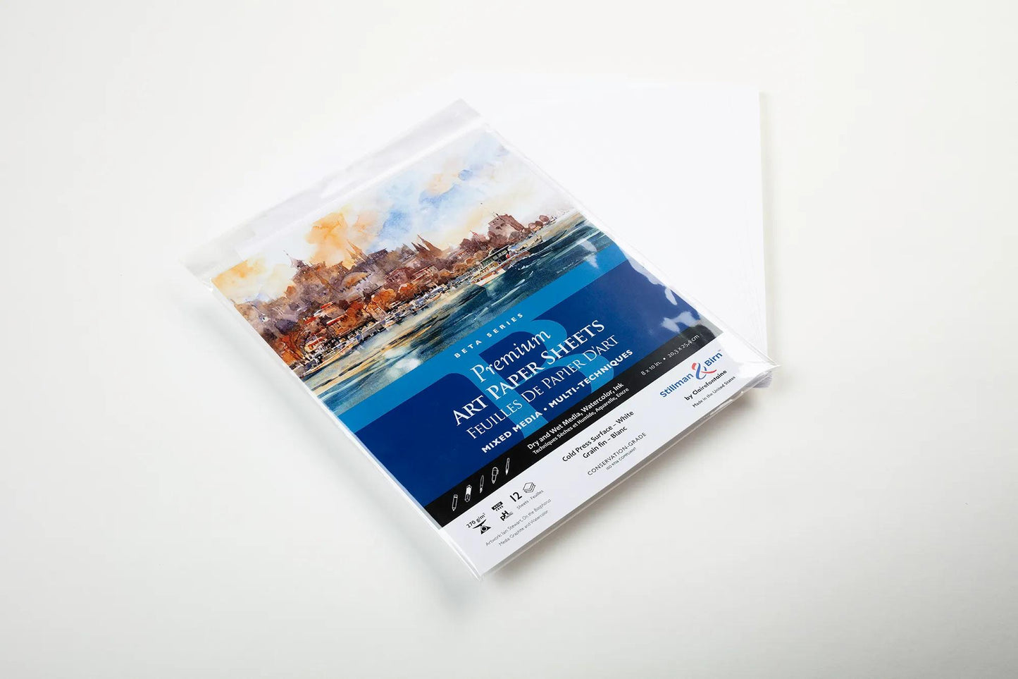 Bag 12 Foil Beta 270g - 20,3x25,4cm - White - New (Pack x5)