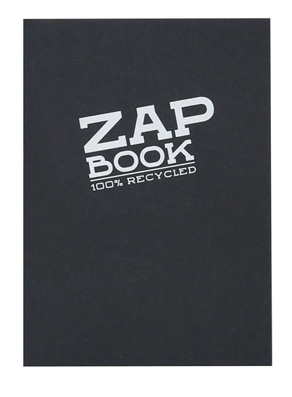 Zap Book carnet collé 160F A6 80g - Noir (lot de 5)