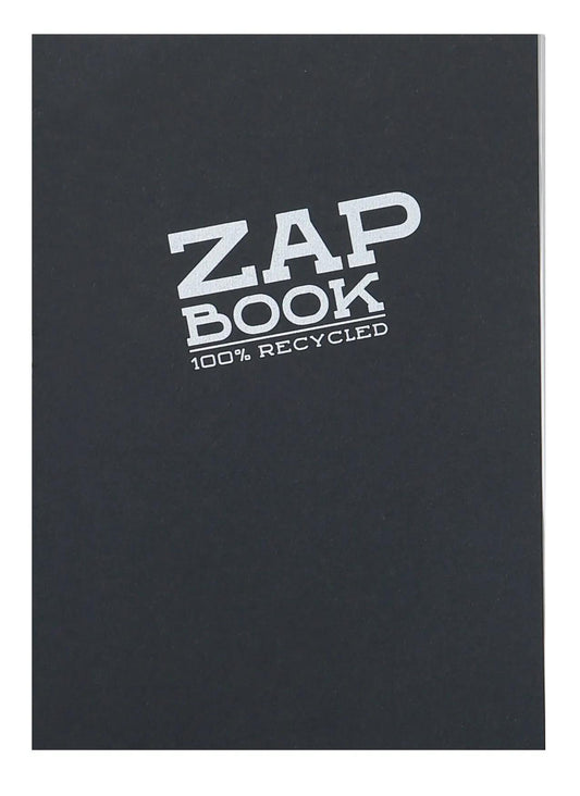Zap Book book pasted 160F A5 80g - Black (Pack x5)