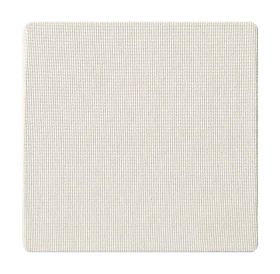 Ready to paint canvas cardboard 10x10cm 3mm - White (Pack x2)