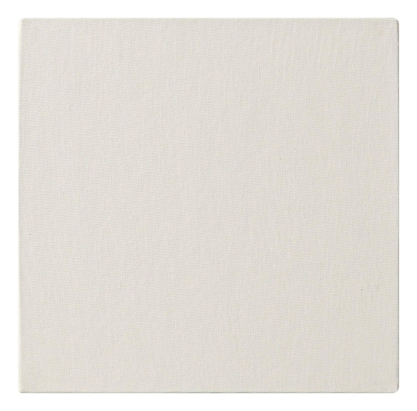 Ready to paint canvas cardboard 20x20cm 3mm - White (Pack x2)