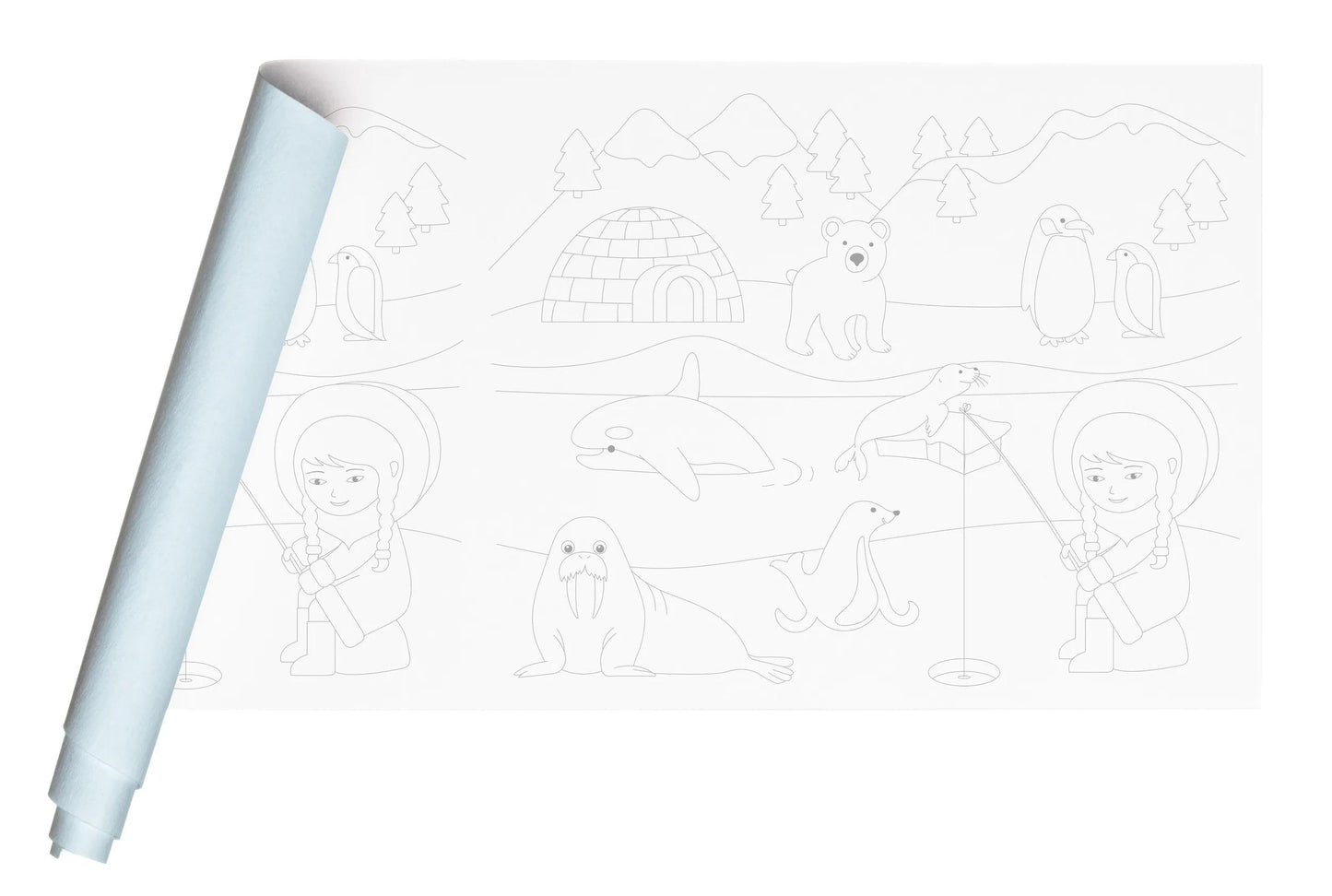 FRESQUE IN PEINDRE, Roll 120g/m2 in 10x0.50m format - Banquise (Pack x5)
