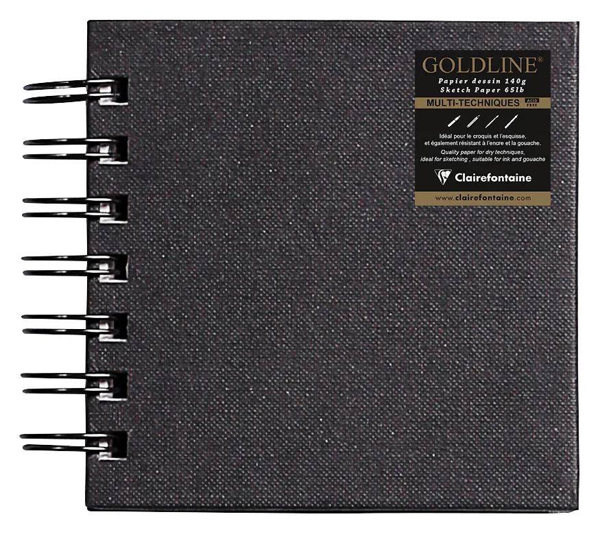 Goldline spiral notebook 64F 10x10cm 140g - White (in bundle 5)