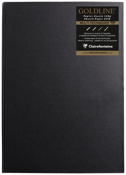 Goldline Adhesive Sewn Book 64F A3 140g F - White (in bundle 5)