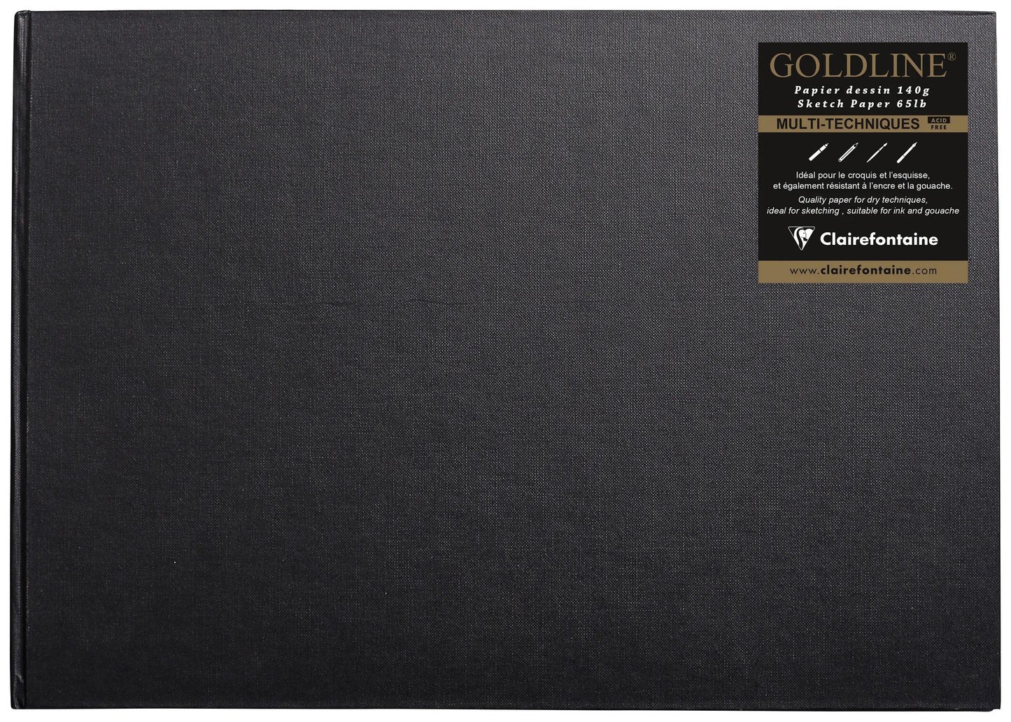 Goldline Adhesive Sewn Book 64F A3 140g I - White (Pack x5)