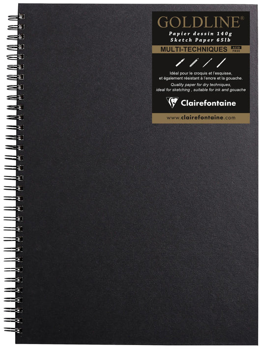 Goldline Spiral Notebook 64F A3 140g F - Weiß (Paket x5)