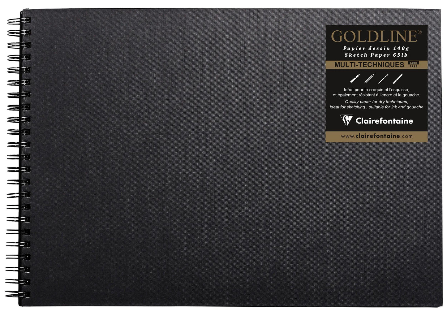 Goldline spiral notebook 64F A3 140g I - White (Pack x5)