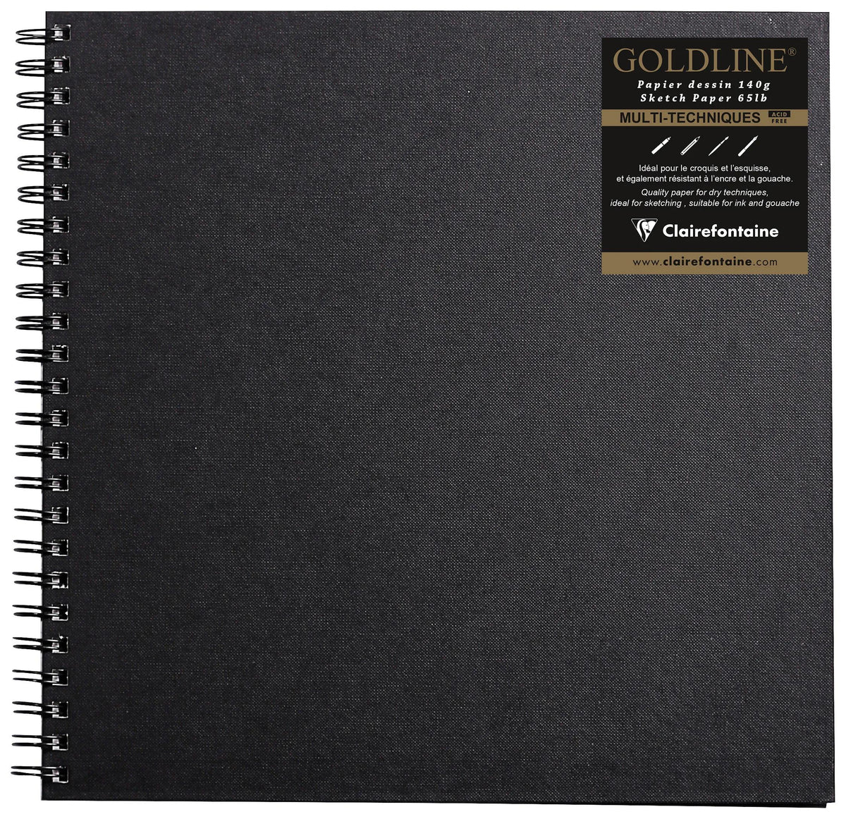 Goldline spirale notebook 64F 30.5x30.5cm 140g - Bianco (confezione da 5)