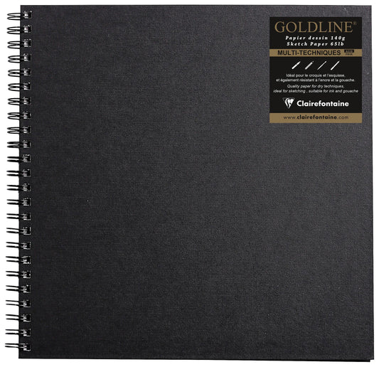 Goldline Spiral Notebook 64F 30.5x30.5cm 140g - Weiß (Paket x5)