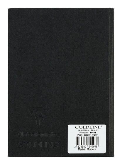 Goldline carnet rembordé rigide 40F A6 140g portrait - Ivoire - New (lot de 5)