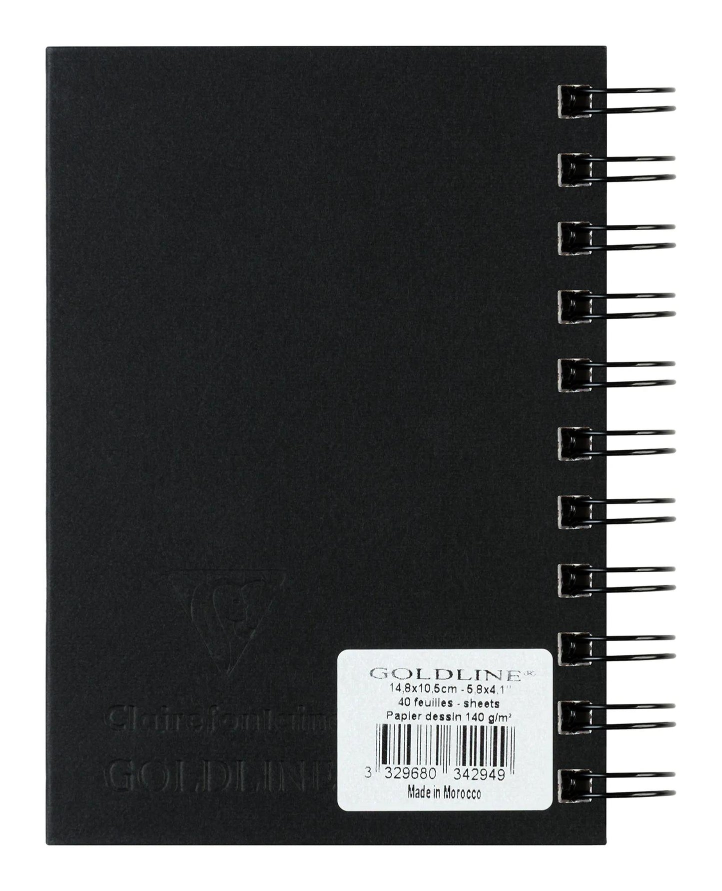 Goldline spiral notebook 40F A6 140g portrait - Ivory - New (Pack x5)